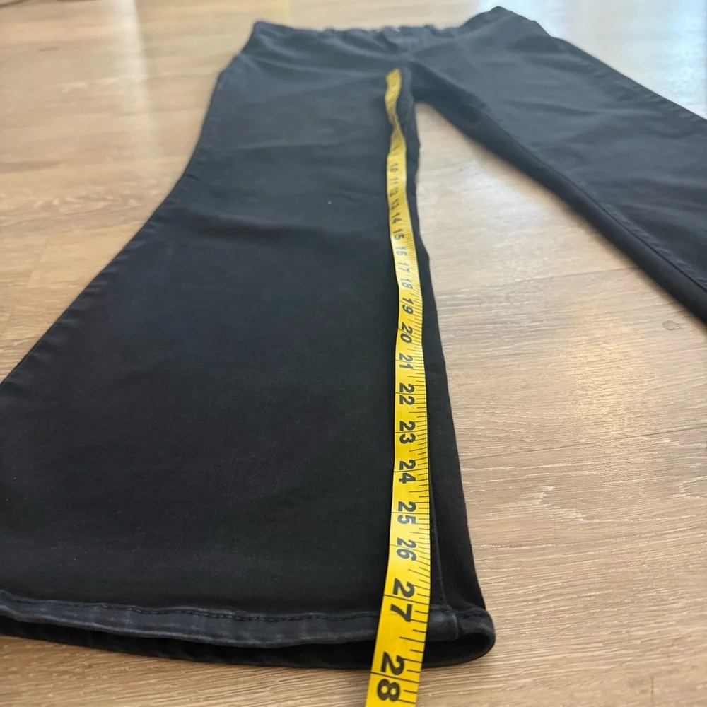 1822 Denim Women's Classic Black Wide Leg Jeans Size 12p/31 - Picture 2 of 8
